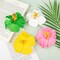 9 Pack Hawaiian Hibiscus Foam Hair Clips, 1 Count (Pack of 9)